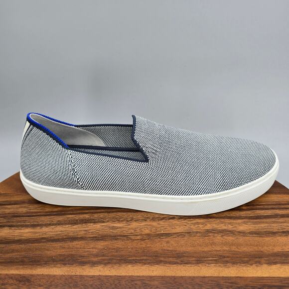 Rothy's Shoes - Rothy's Slip On Sneakers Women's 11 Blue Gray Knit Original Casual Comfort Shoes